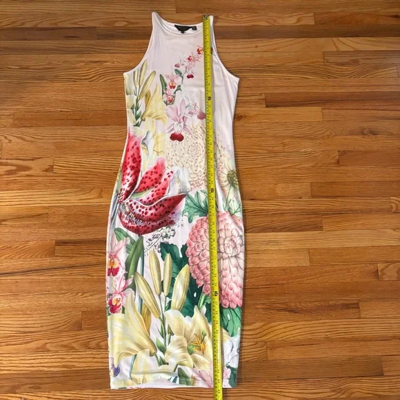 TED BAKER LONDON Floral Tropical Print
Sleeveless Midi Dress Size 1 (US 2-4) - Picture 6 of 10